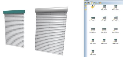 Catalog with blinds