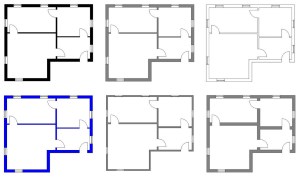 Alternative 2D representation of floor plans