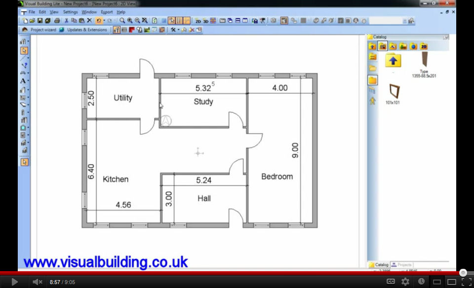 fast floor plans using project wizard